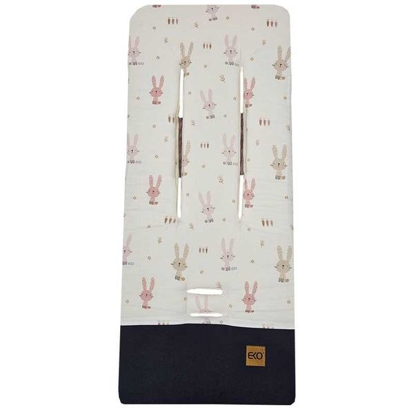Stroller insert with foam MEMORY BUNNY/ROSE PINK