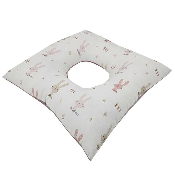 Coussin post-partum LAPIN / Rose vif