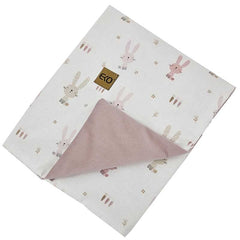 Educatieve speelmat met voering, Velvet Bunny / Rose Pink