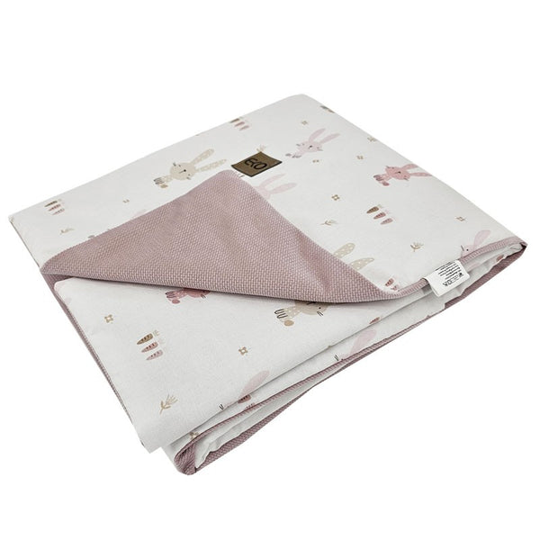 Educatieve speelmat met voering, Velvet Bunny / Rose Pink