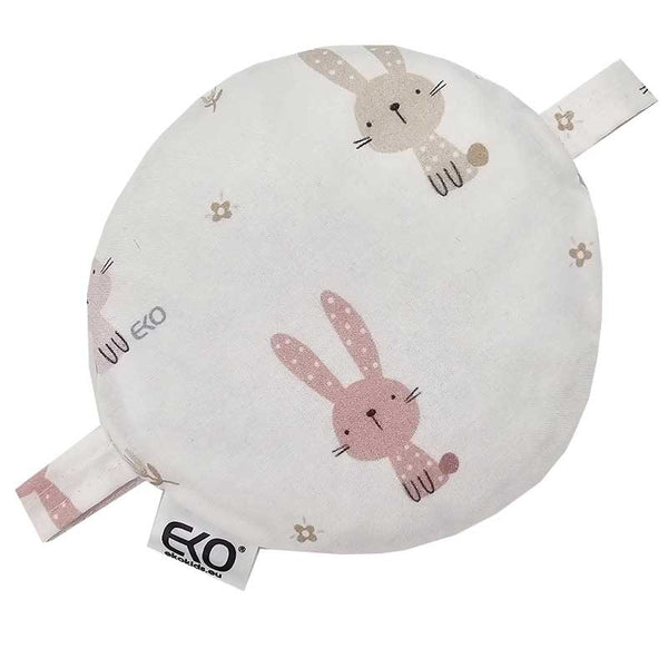 Cherry pit heat pad 15 x 15 cm Bunny / Rose Pink