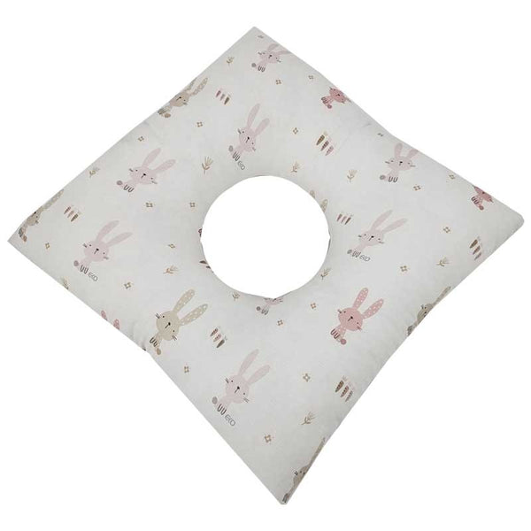Coussin post-partum LAPIN / Rose vif