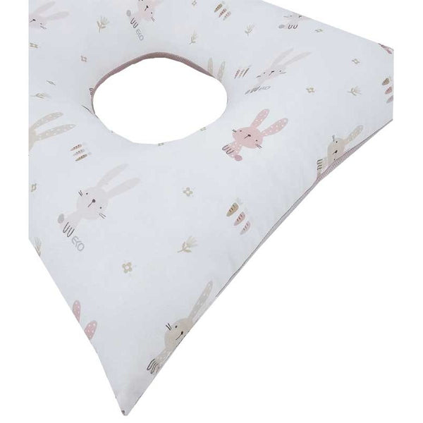 Coussin post-partum LAPIN / Rose vif