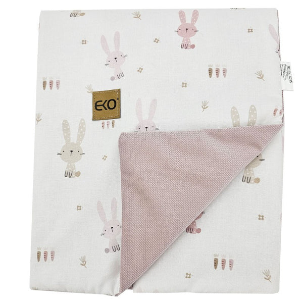 Educatieve speelmat met voering, Velvet Bunny / Rose Pink