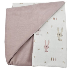 Educatieve speelmat met voering, Velvet Bunny / Rose Pink