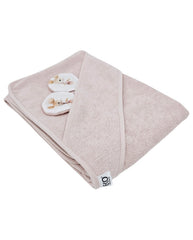 Bamboo bath cover Ballerina Mouse / Rose Pink