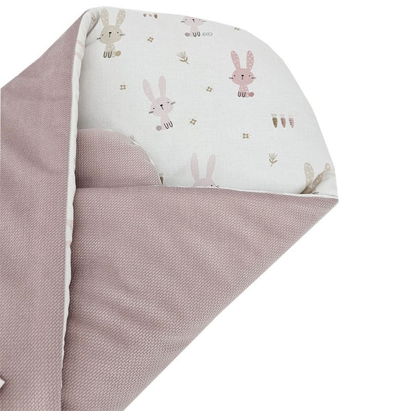 Cotton cone with VELVET BUNNY/ROSE PINK