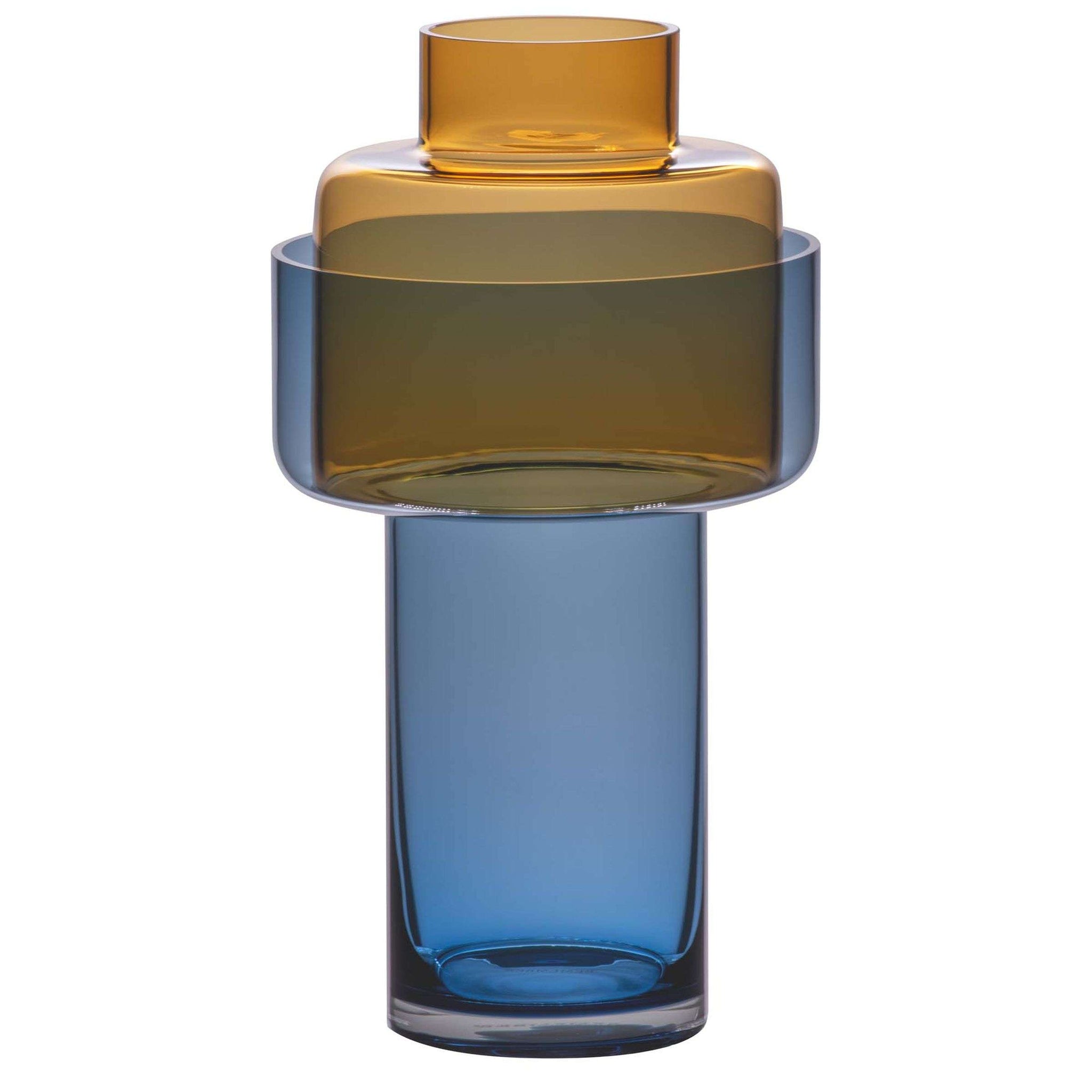 Vase Aura Amber Two-Piece 31 cm