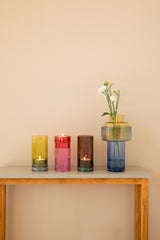 Vase Aura Amber Two-Piece 31 cm