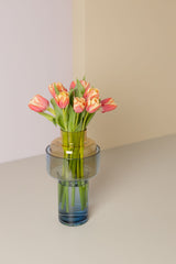 Vase Aura Amber Two-Piece 31 cm