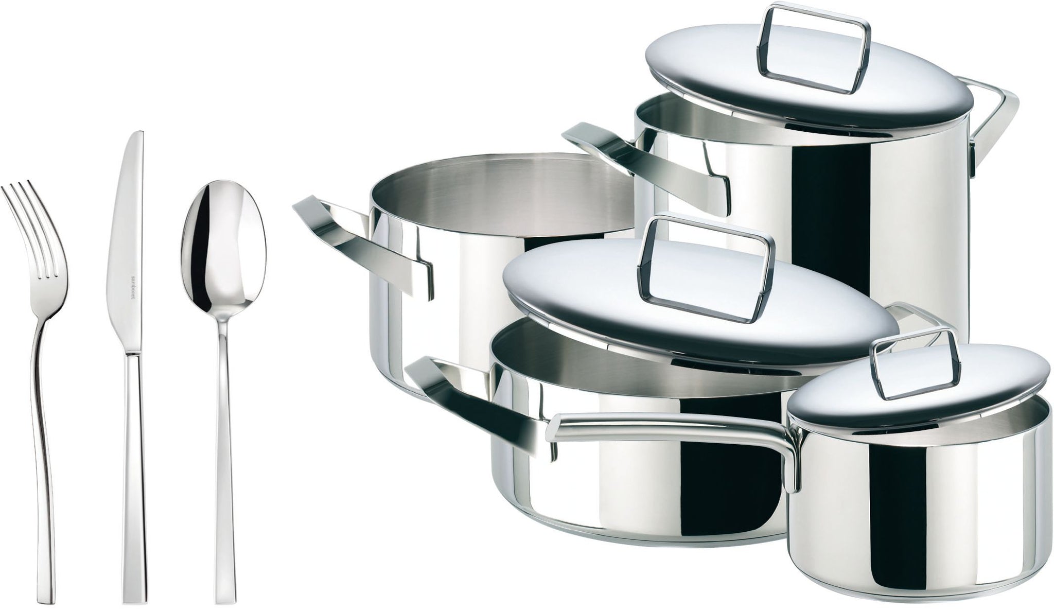 Sambonet Cookware Set with Cutlery Case 7-piece Set