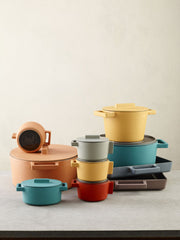 Roasting pan Terra.Cotto Cast Iron Oval with lid 13x10 cm