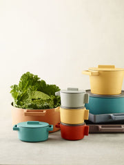 Roasting pan Terra.Cotto Cast Iron Oval with lid 13x10 cm