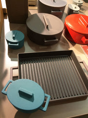 Roasting pan Terra.Cotto Cast Iron Oval with lid 13x10 cm