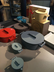 Roasting pan Terra.Cotto Cast Iron Oval with lid 13x10 cm