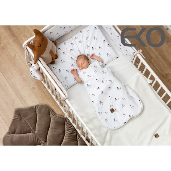 Muslin sleeping bag medium beige