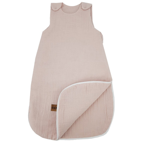 Muslin sleeping bag, medium rose pink