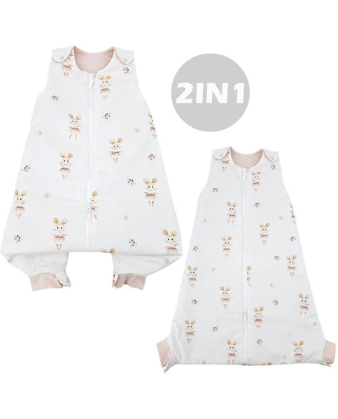 2-in-1 multifunctionele babyslaapzak Ballerina Muis
