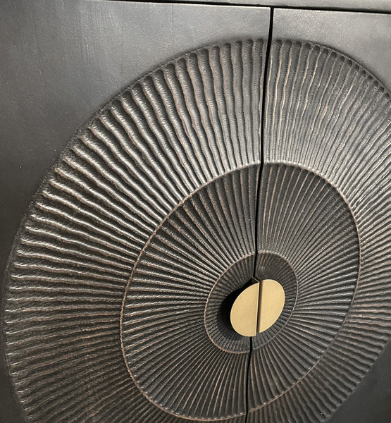 TV sideboard 160 cm with 2 doors and 2 open compartments