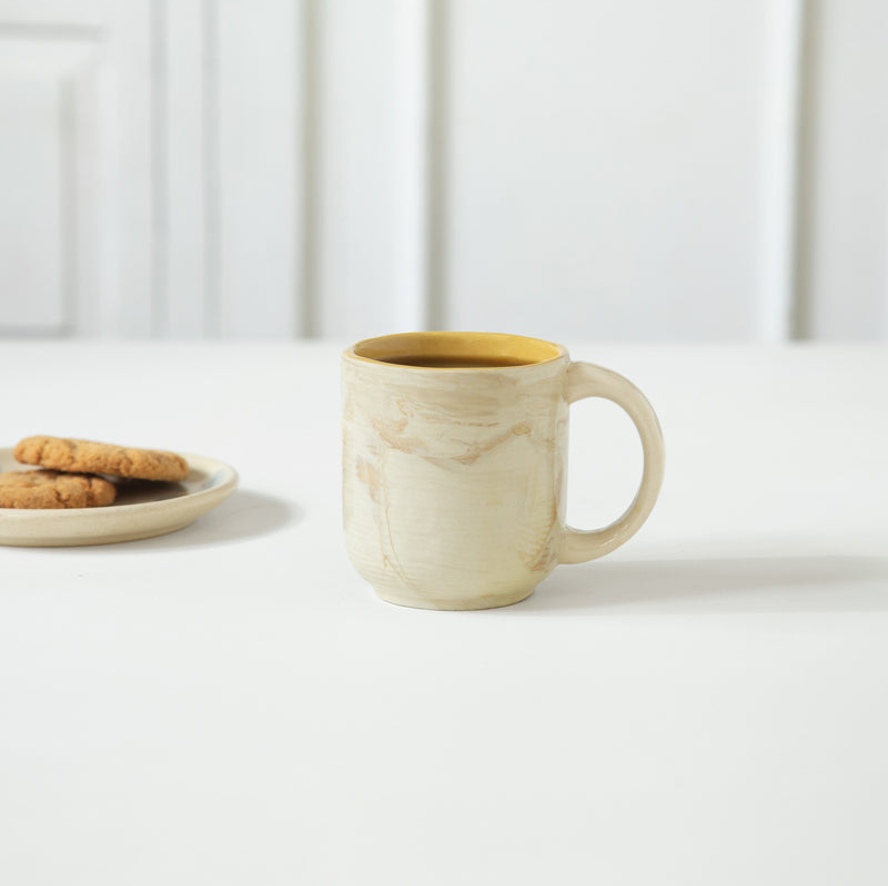 Handcrafted Amber Love Ceramic Coffee & Tea Mug