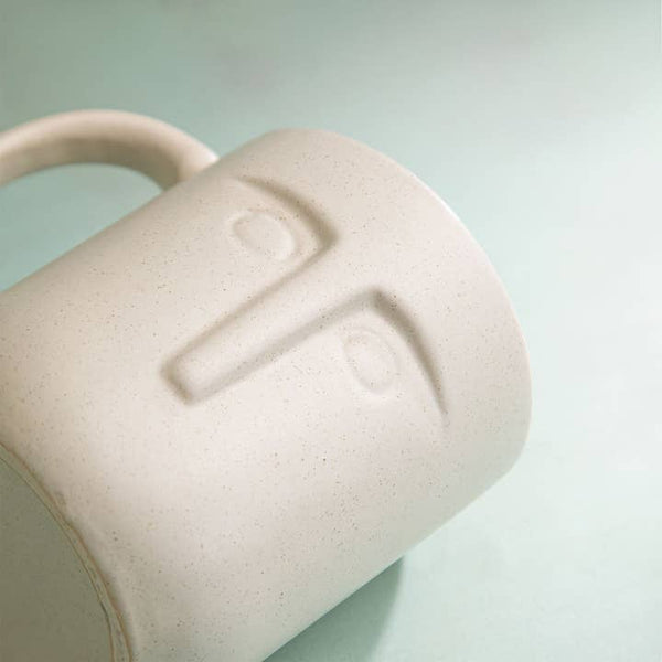 Moai Ceramic Coffee Mugs, Set of 2