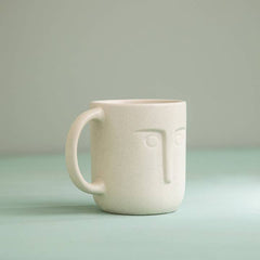 Moai Ceramic Coffee Mugs, Set of 2