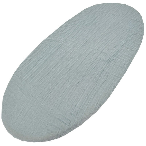 Drap-housse en mousseline avec élastique 40 x 80 cm, menthe