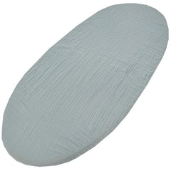 Drap-housse en mousseline avec élastique 40 x 80 cm, menthe