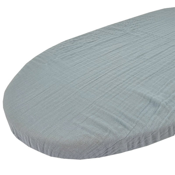 Drap en mousseline avec élastique 40 x 80 cm, Rose poudré