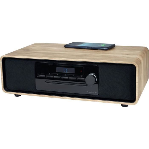 Bluetooth microsystem - THOMSON - Black - FM/CD/MP3/USB/Induction radio, 60W, Equalizer, Remote control, Power supply. 230V