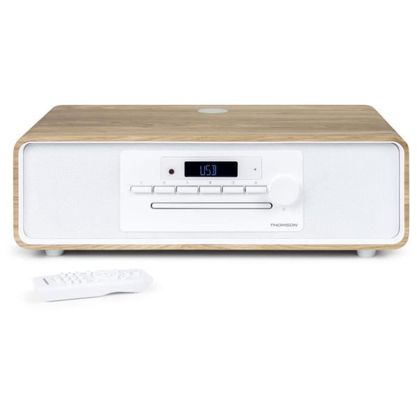 Bluetooth microsystem - THOMSON - White and black - FM/CD/MP3/USB radio, 60W, equalizer