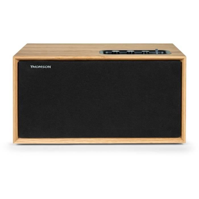 Wooden speaker for home use - THOMSON - WS502 - Bluetooth 5.0, 100W, RCA, USB, AUX-IN