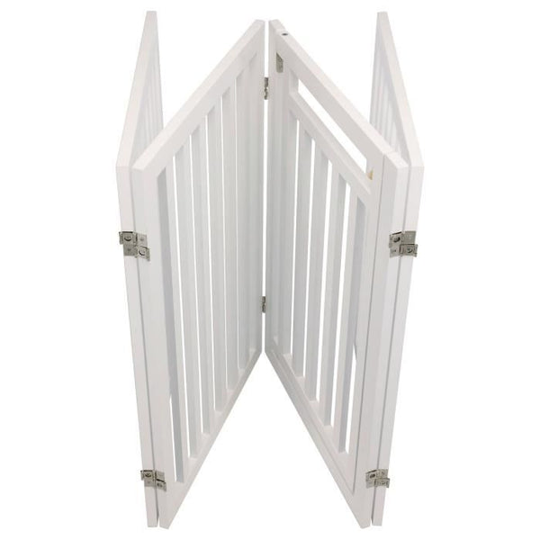 TRIXIE Afsluithek met deur - 60/160 x 81 cm - Wit - voor honden