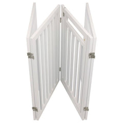 TRIXIE Afsluithek met deur - 60/160 x 81 cm - Wit - voor honden