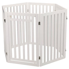 TRIXIE Afsluithek met deur - 60/160 x 81 cm - Wit - voor honden