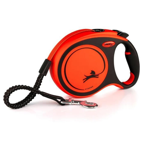 TRIXIE flexi XTREME leash - Size L - 8m - Black and orange