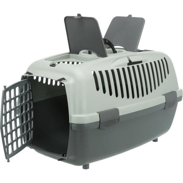 Caisse de transport TRIXIE Capri 1 - XS - 32 x 31 x 48 cm - gris anthracite et vert - pour chiens