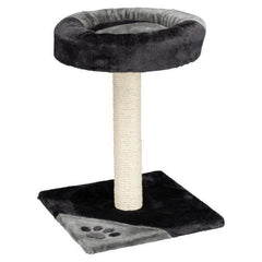 TRIXIE Tarifa Cat Tree Height 52 cm grey and black plush and natural sisal