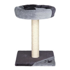 TRIXIE Tarifa Cat Tree Height 52 cm grey and black plush and natural sisal