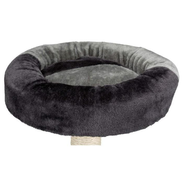 TRIXIE Tarifa Cat Tree Height 52 cm grey and black plush and natural sisal