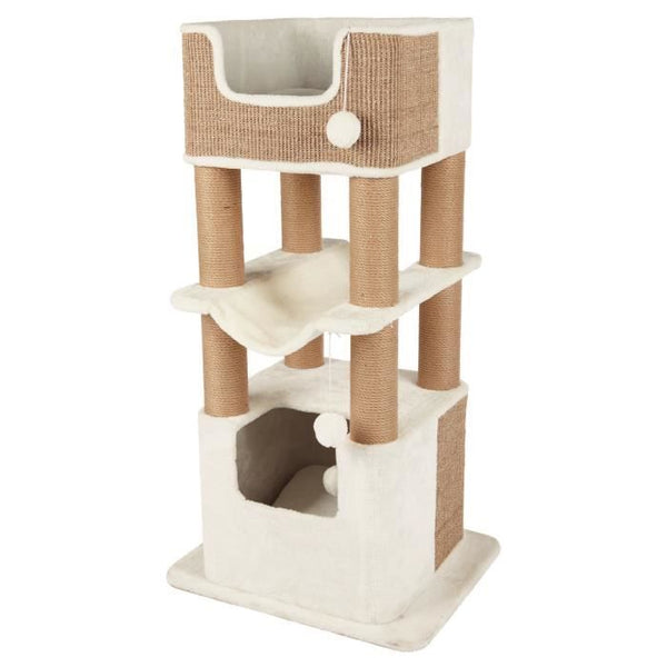 TRIXIE Krabpaal Lucano 110cm - Wit en taupe