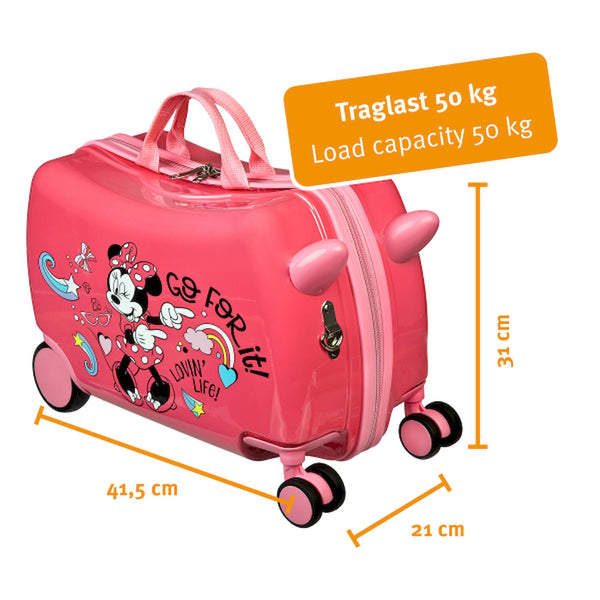 Minnie Mouse Rolling Suitcase with Seat