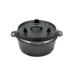 Dutch Oven Roasting Pan Cast Iron 8 Liters
