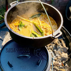 Dutch Oven Roasting Pan Cast Iron 8 Liters