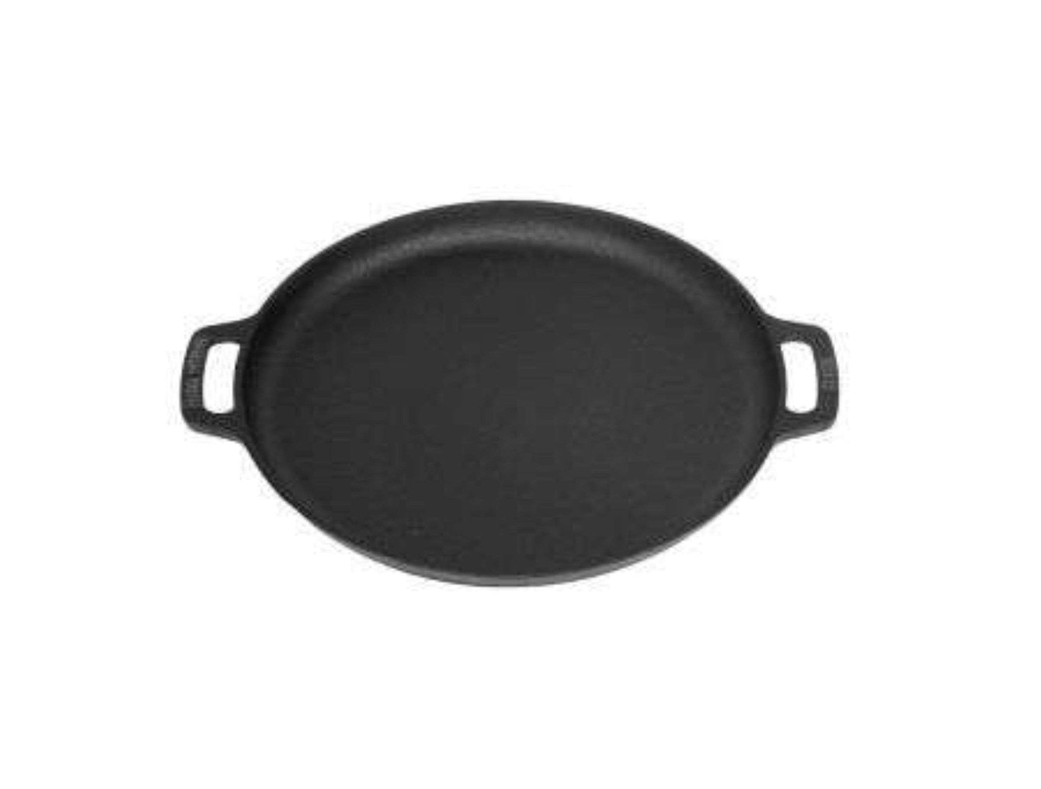 Gietijzeren planchapan van 35 cm met handgrepen