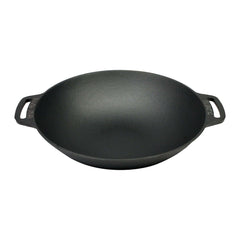 Cast Iron Wok Pan with Handles 36 cm