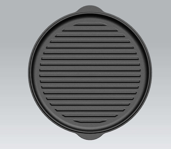 Cast Iron Skillet Lid Ø 30 cm with Grill Pattern