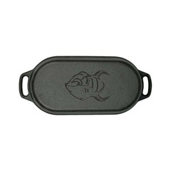 Oval Cast Iron Dutch Oven with Grill Lid, 1 Liter