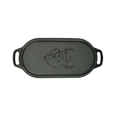 Oval Cast Iron Dutch Oven with Grill Lid, 1 Liter
