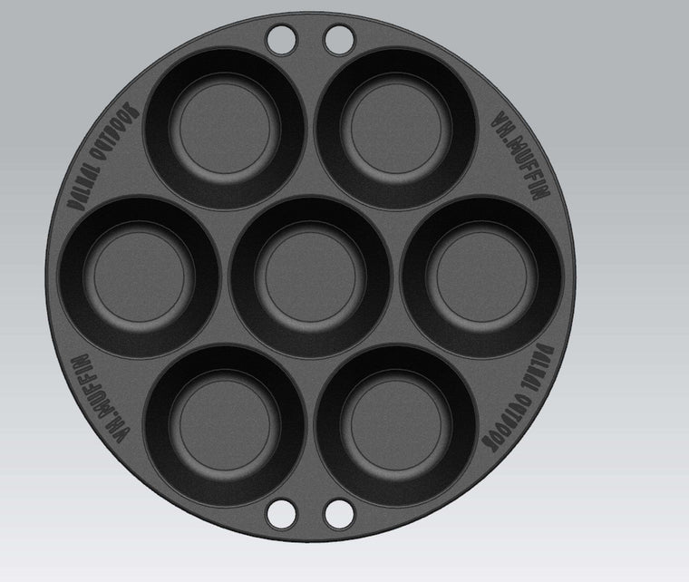 BBQ Accessory Muffin Pan for 7 pieces